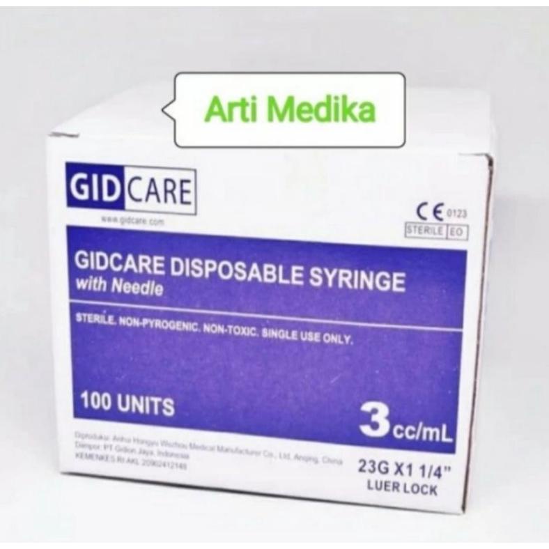 Update - Disposible Spuit003 3cc Gidcare Spet 3ml Box 100pc !!