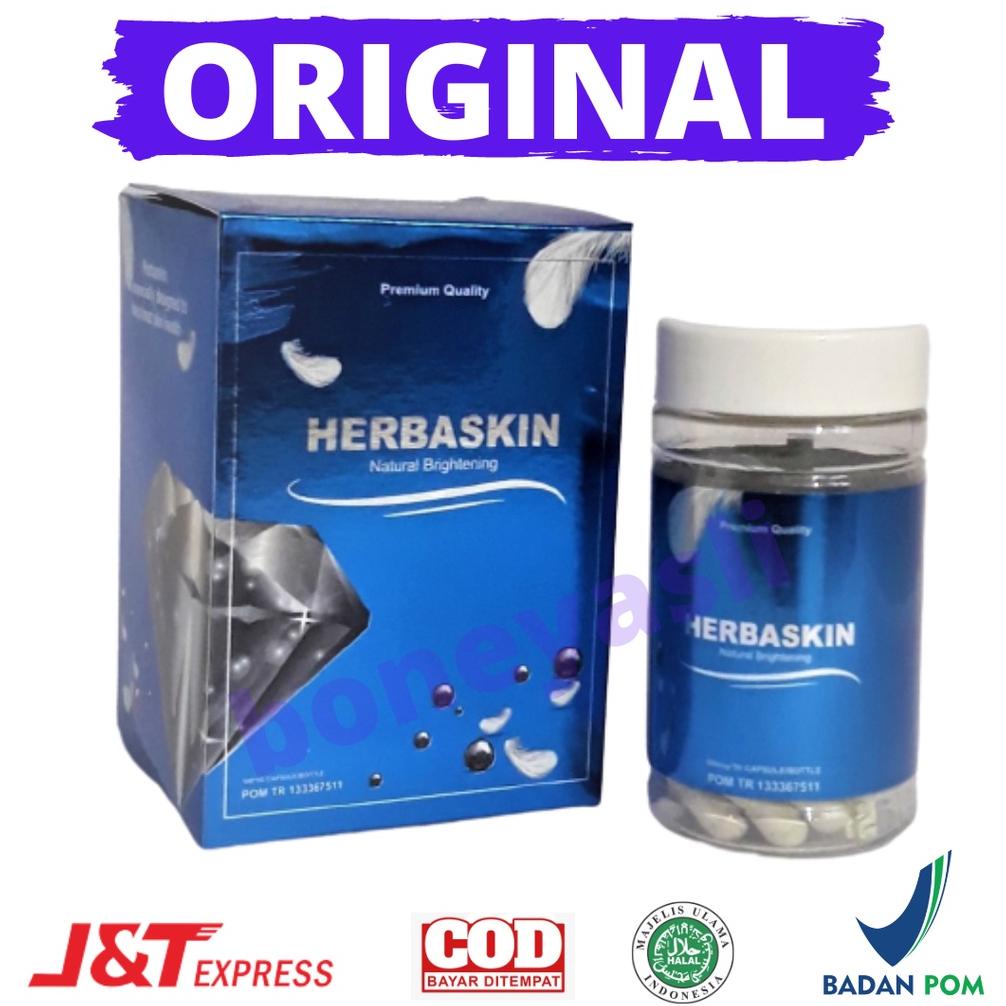 Special Herbaskin Original Suplemen Pemutih Badan Mencerahkan Wajah Herbaskin Natural Brightening Bp