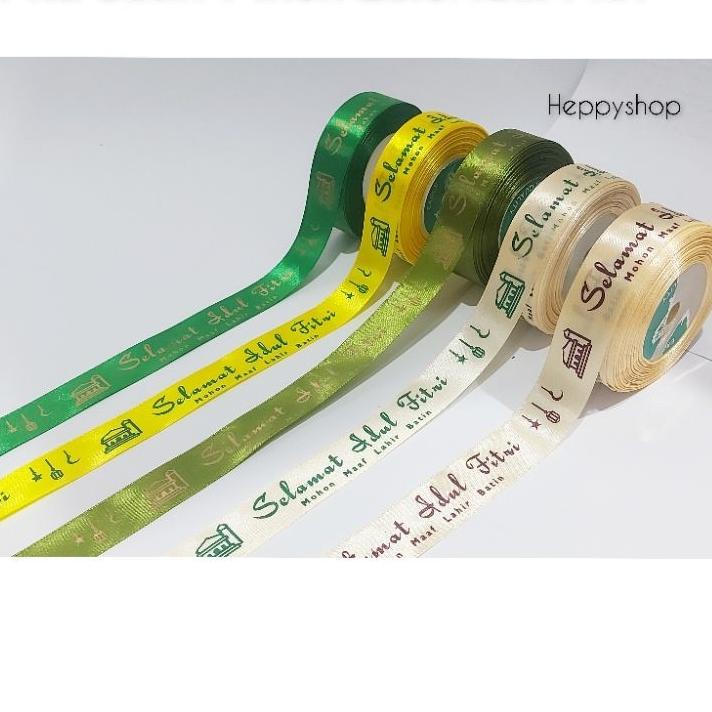 

code1h1Gv Pesan aja Pita Satin 1 inch Edisi Lebaran Idul Fitri
