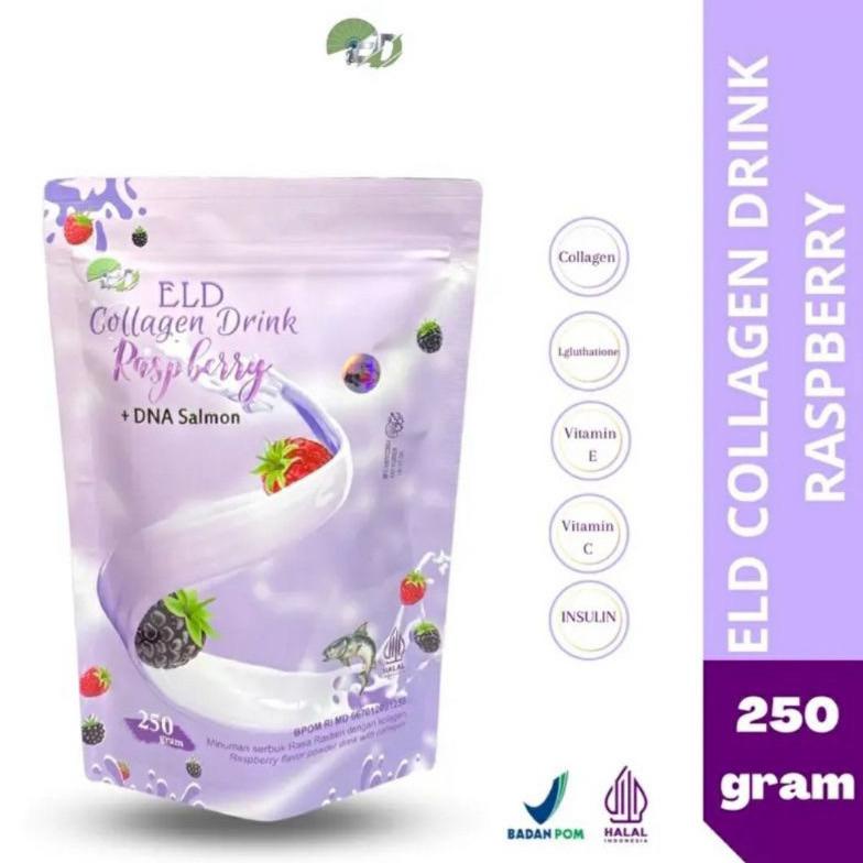 Terbaik Eld Collagen Drink Rasberry + DNA Salmon 250 gram / Eld Collagen Drink Distributor 