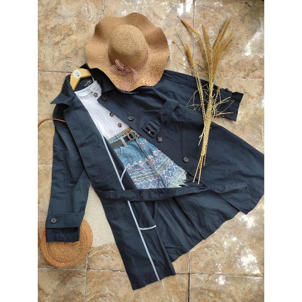 preloved long coat mantel musim dingin oversize wanita