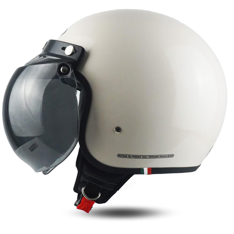 COD - Helm Retro BipPlast Helem Bogo Wanita Pria ~