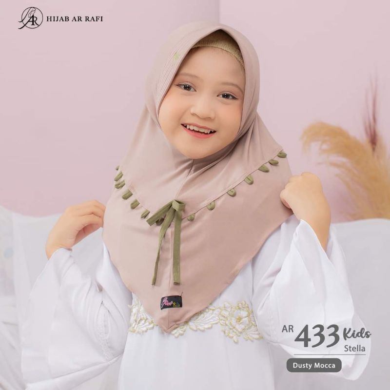 jilbab hijab instan anak ✓✓ hijab kids ✓✓ hijab arrafi AR 433 kids