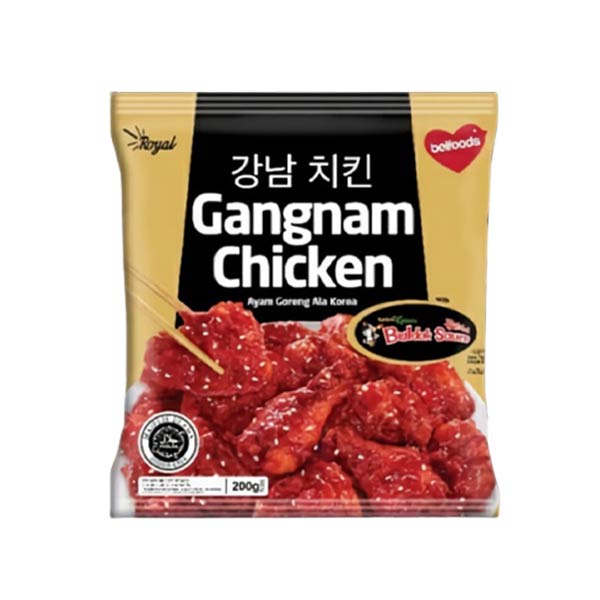 BELFOODS ROYAL GANGNAM CHICKEN 200 GR - NUGGET