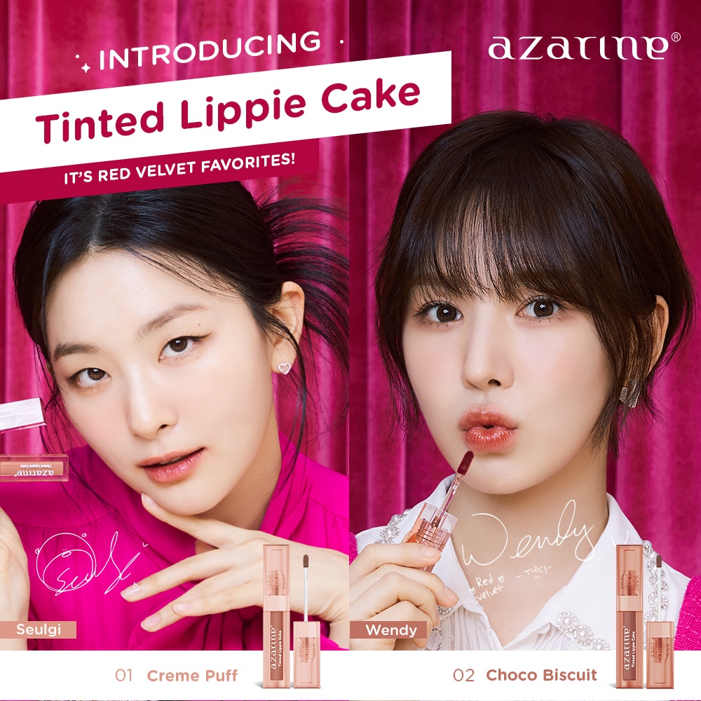 ★ BB ★ Azarine Tinted Lippie Cake Lip Tint 2.9ml - Azarine x Red Velvet