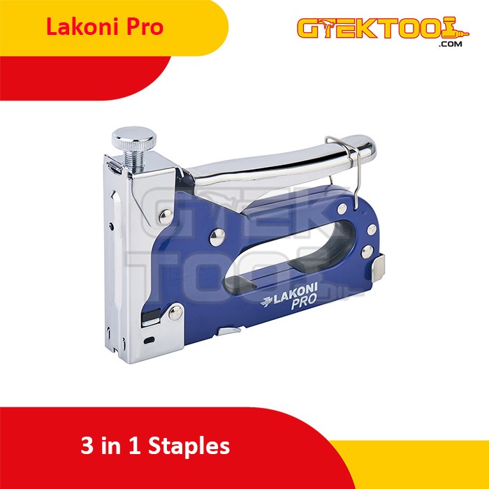 Terlaris Lakoni Pro Staples Tembak 6 - 14 Mm Staple Gun Tacker 3 In 1 Steples