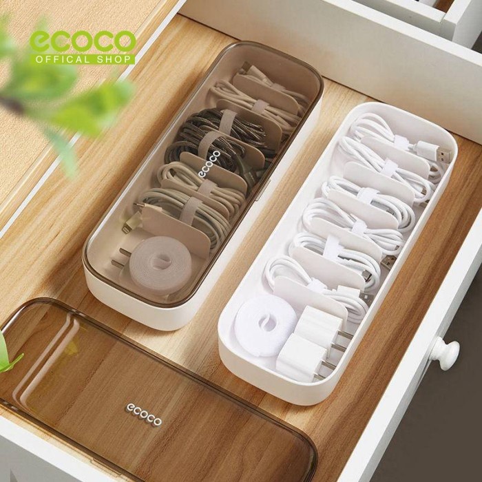 

ECOCO DATA CABLE STORAGE BOX - KOTAK ORGANIZER PENYIMPANAN KABEL