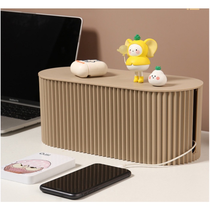 

KOTAK ORGANIZER KABEL UNIK MINIMALIS CHARGER WIRE CABLE MANAGEMENT BOX