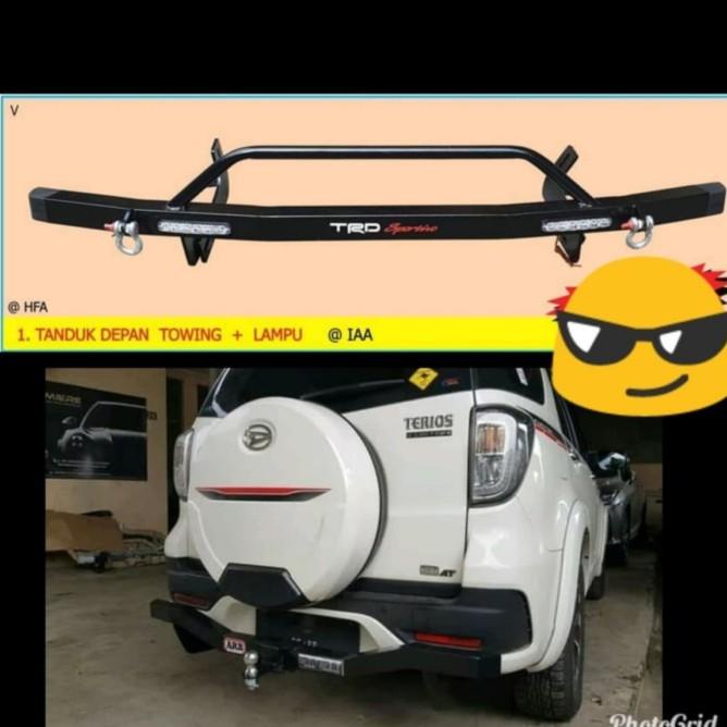 Paket Tanduk Depan Besi Dan Towing Rush / Terios 2008 - 2017