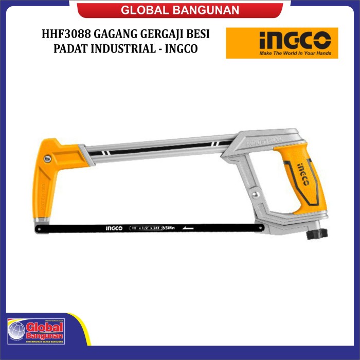 HHF3088 GAGANG GERGAJI BESI PADAT INDUSTRIAL - INGCO