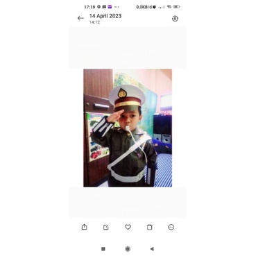 baju polisi anak/baju profesi polisi anak /sepaket lengkap