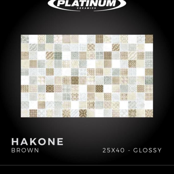 KERAMIK 25X40CM PLATINUM HAKONE BROWN last stok 54PR23