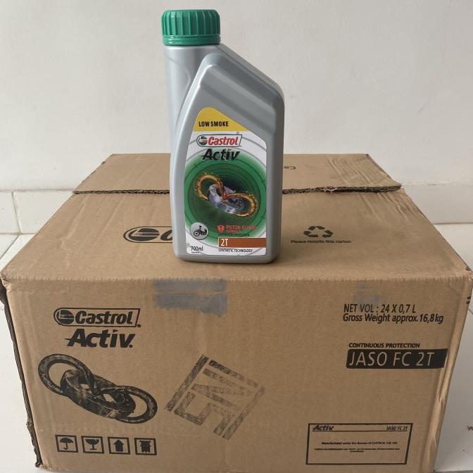 7 /DUS CASTROL ACTIV 2T 700ML ISI 24 OLI MOTOR OIL SAMPING PISTON LOW parts 54PR23