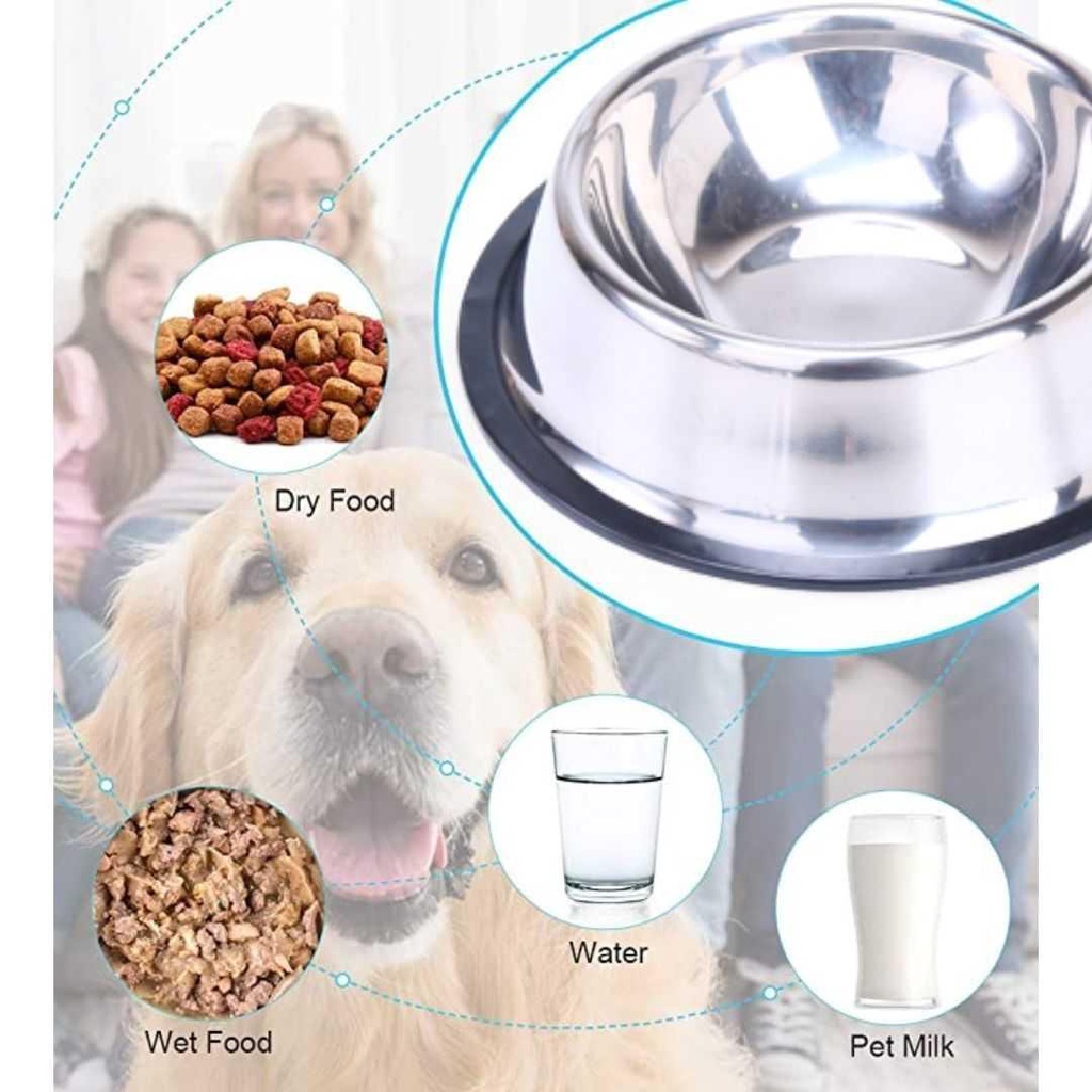 WHBL Tempat Makan Kucing Anjing Anti Slip Pet Bowl 22 cm - WHS201