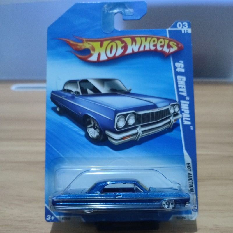 hot wheels 64 chevy impala akta card