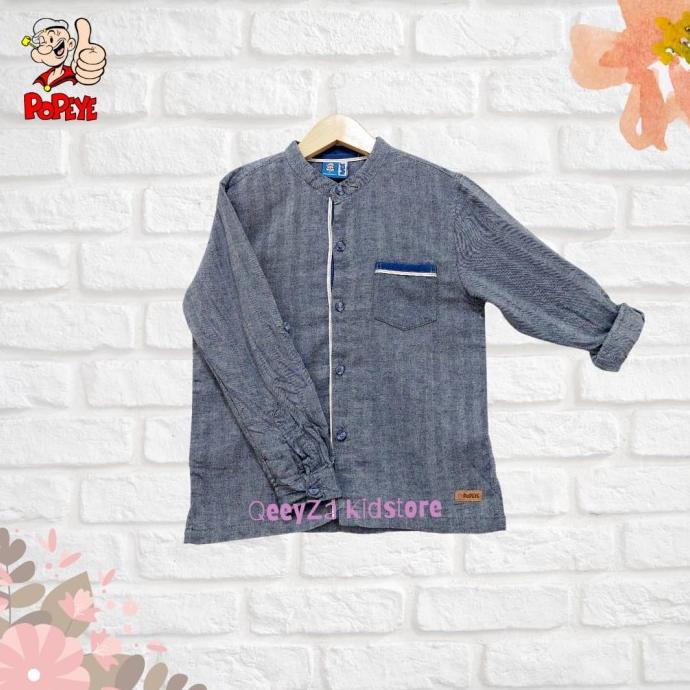 New Arrival Kemeja Koko Anak Lengan Panjang Flanel by Popeye