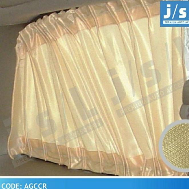Hordeng / Gordeng / Tirai Mobil Daihatsu Ayla Warna Cream / Krem