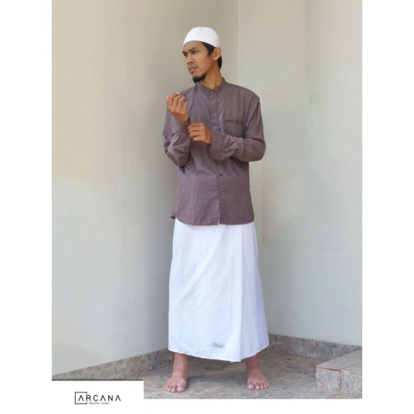 Premium sarung Arcana muslim leader sarung sholat ibadah bahan catoon 100%