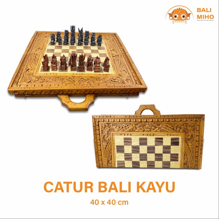 CATUR UKIR BALI/PAPAN CATUR KAYU/PAPAN CATUR UKIR BALI/CATUR UNIK/HIAS