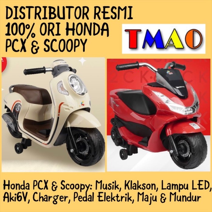 Motor Listrik + Motor Anak + Motor Aki Maianan Scoopy PCX K611C K612C