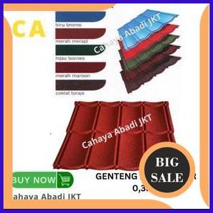 GENTENG METAL PASIR MERAH 0,3MM parts 54PR23