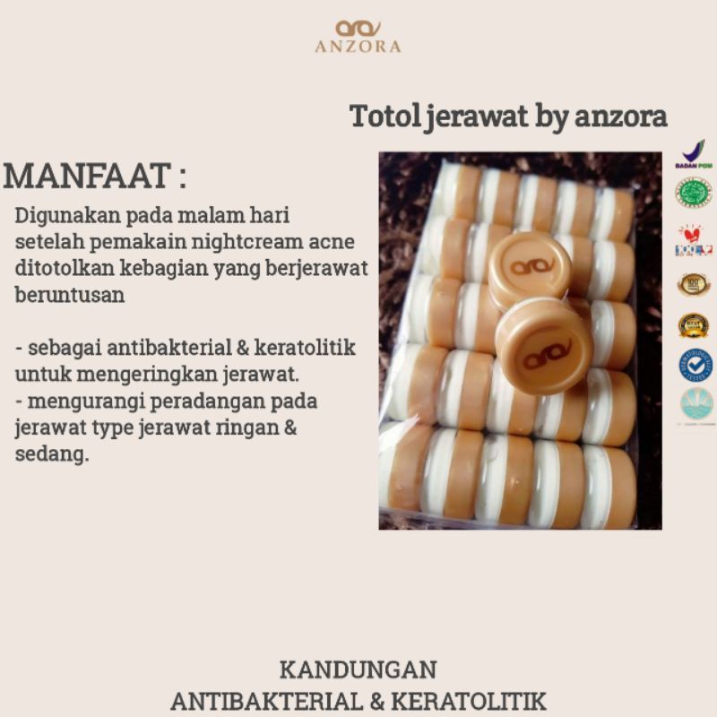 acne totol anzora / anzora acne totol / acne cream anzora / anzora skincare