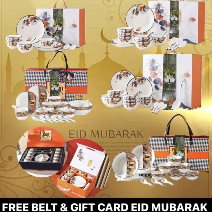 

Promo Hampers Lebaran Piring Keramik Set isi 10/ Gift Box Set Hadiah Mangkok