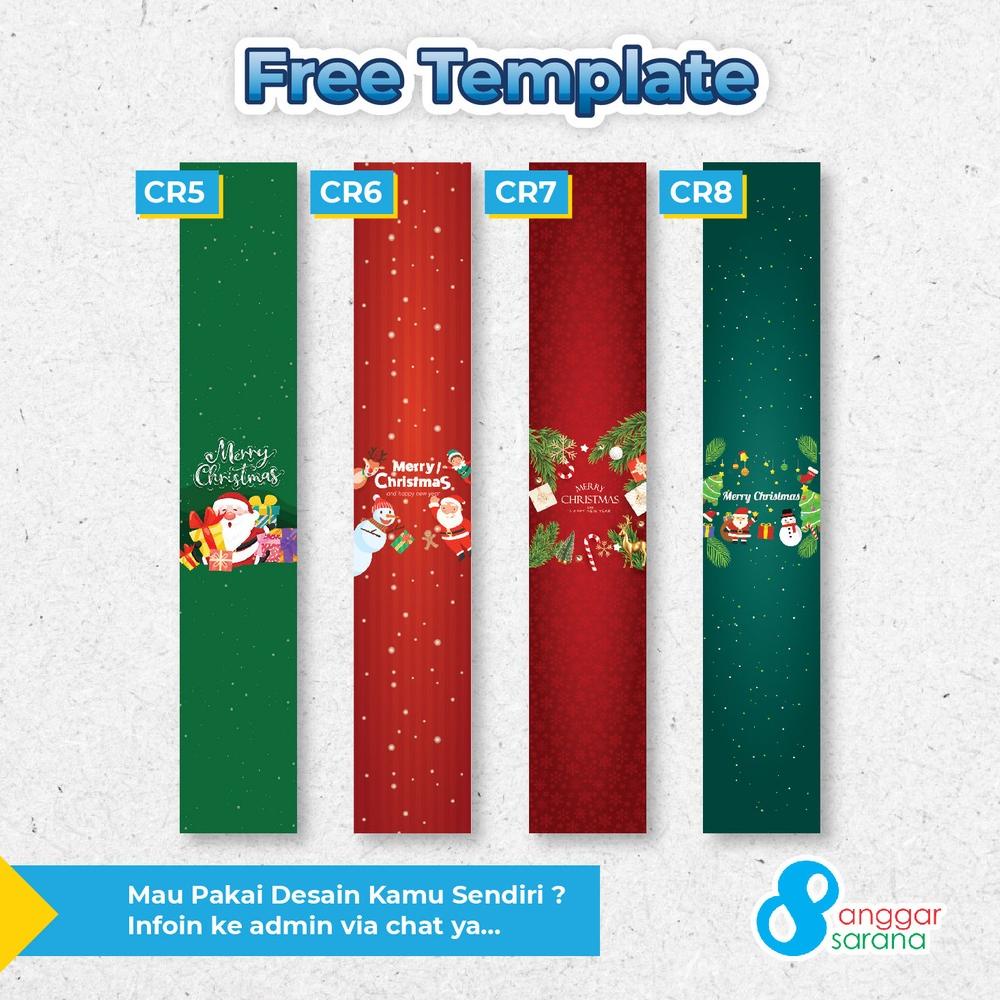 

Trend - Paper Belt/ Packaging Sleeve NATAL | CHRISTMAS Untuk label kemasan isi 100 PCS ..