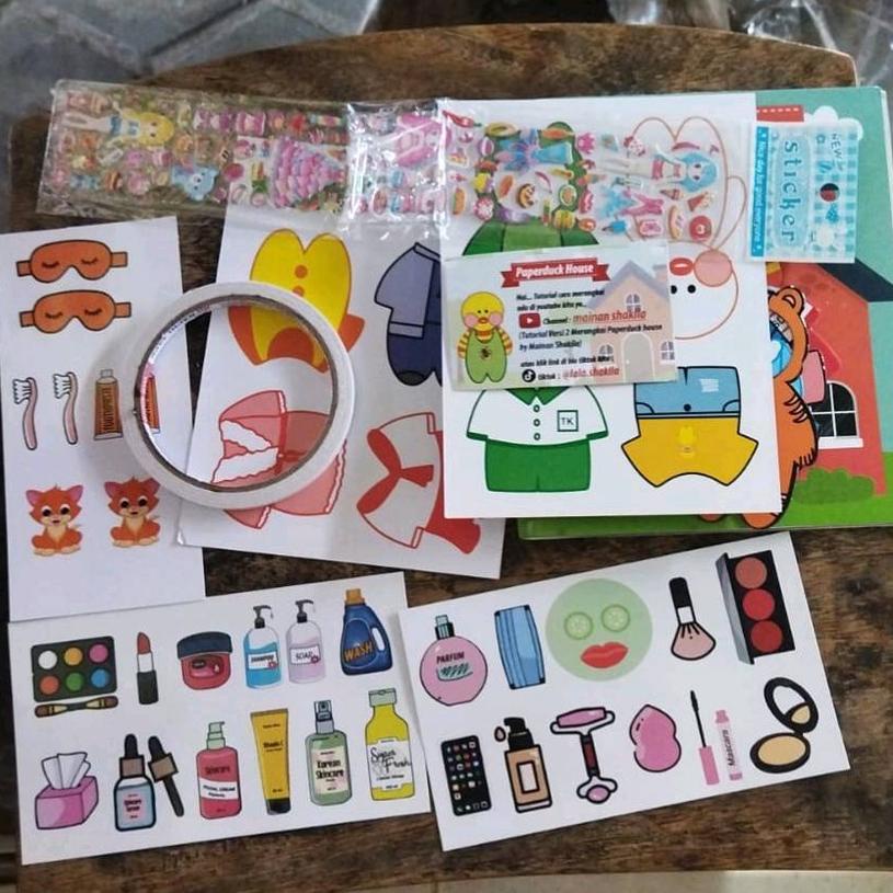 New Mainan anak shakila Viral Paperduck Bebek House / Mainan shakila PAPER DUCK Bebek Viral PALING G