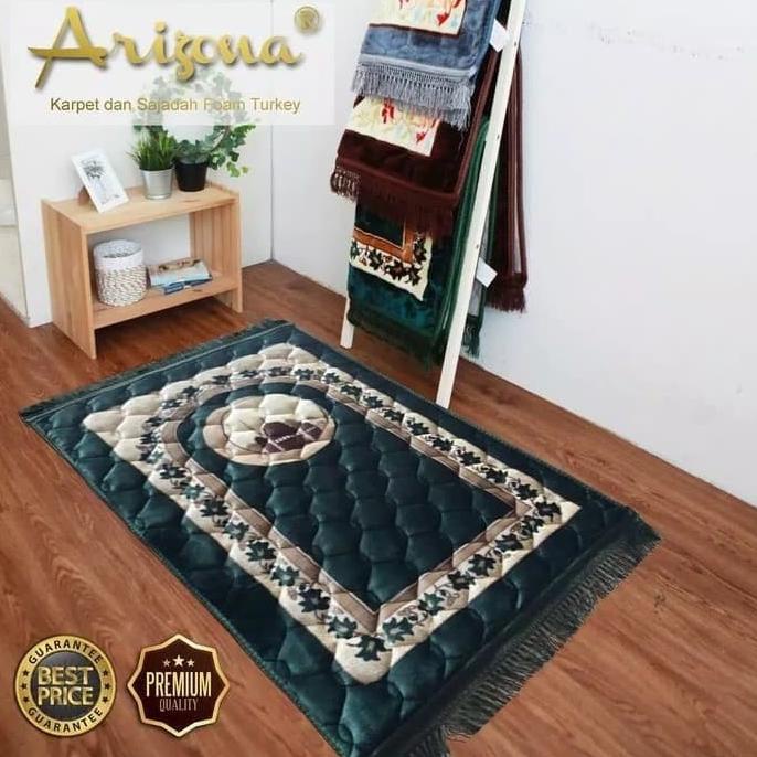 SAJADAH IMAM TURKI BUSA TEBAL JUMBO ARIZONA - BULU HALUS EMBOSS -