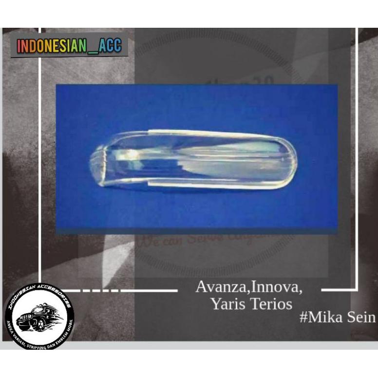 (BISA COD) Mika Kaca Lampu Sein Spion Avanza Innova lama Yaris Terios ..