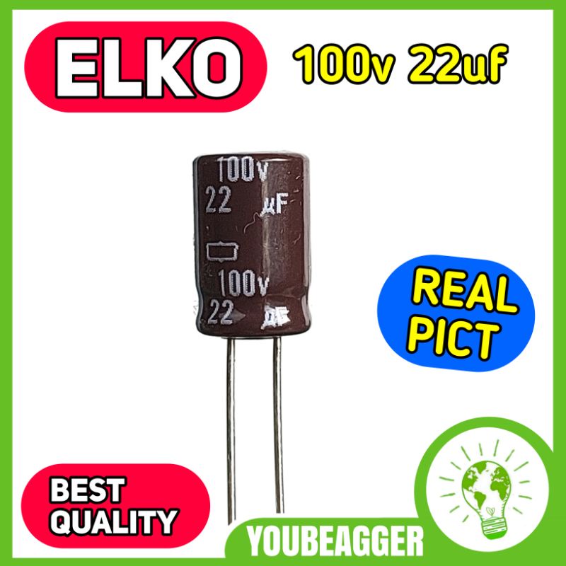 Elko 100v 22uf