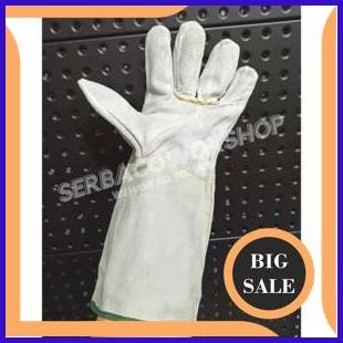 Promo Sarung Tangan Welder/Las Glove Leather Abu Glove Safety Termurah tools 54PR23