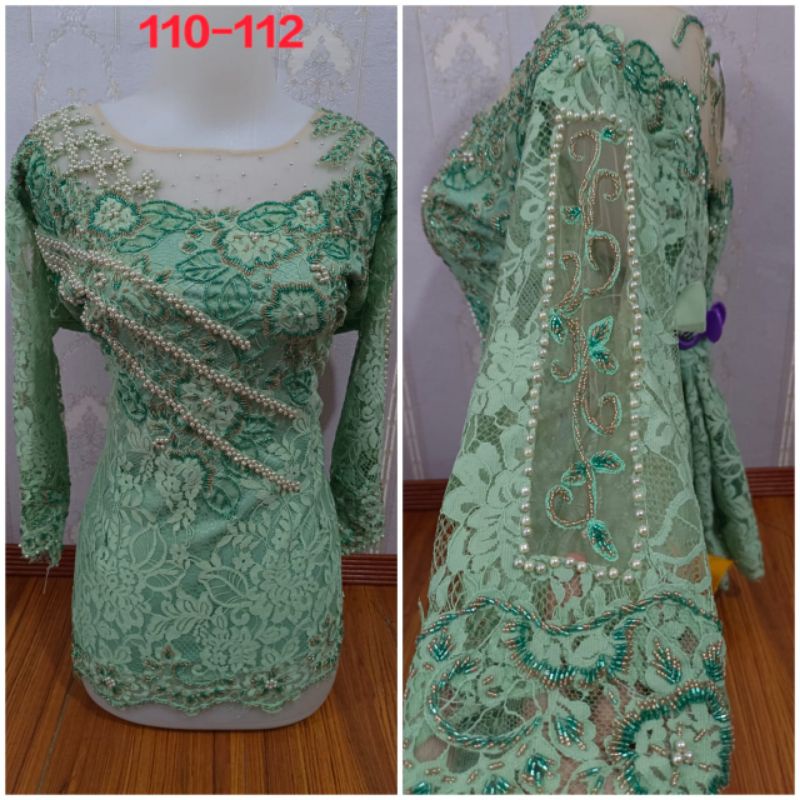 Kebaya Jadi Semiprancis Lengan Bertile Payet mewah