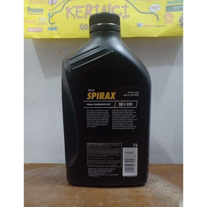 OLI SHELL SPIRAX S3 G 80W 1L- OLI TRANSMISI MANUAL - OLI SHELL MANUAL ima