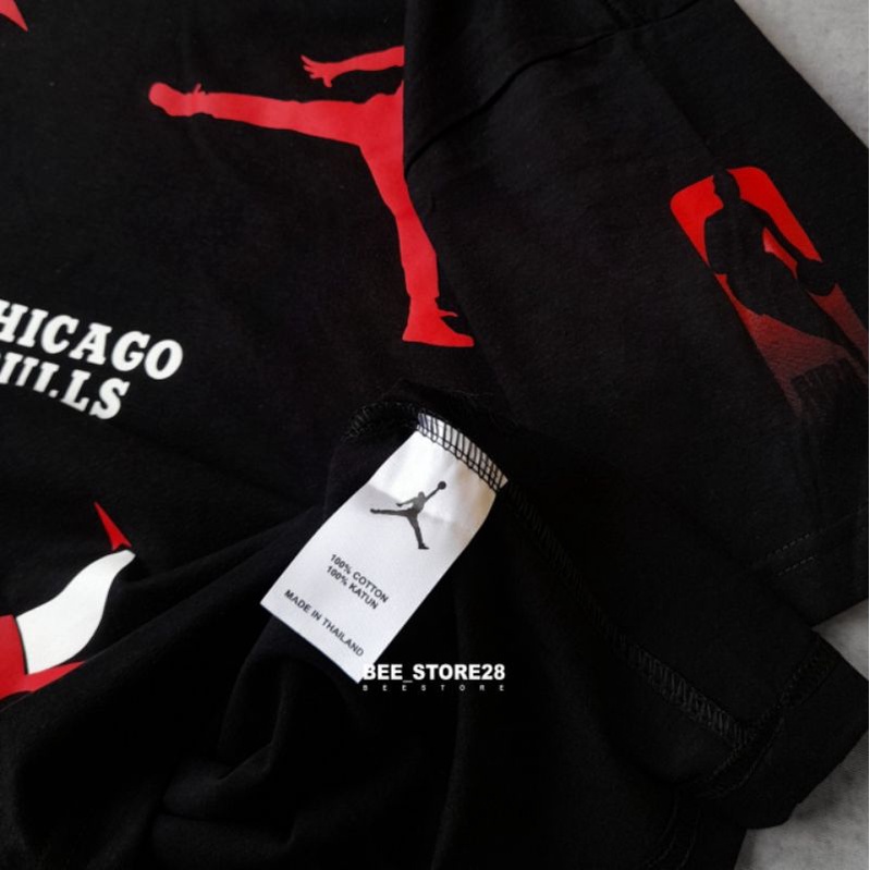 KAOS T-SHIRT JORDAN X CHICAGO BULLS FULLTAG &amp; LABEL