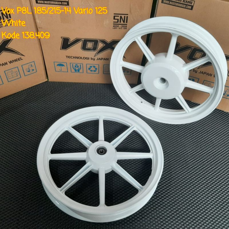 VELG VELEK PELEK VOX PALANG 8 VARIO 125 UKURAN 185/215 RING 14