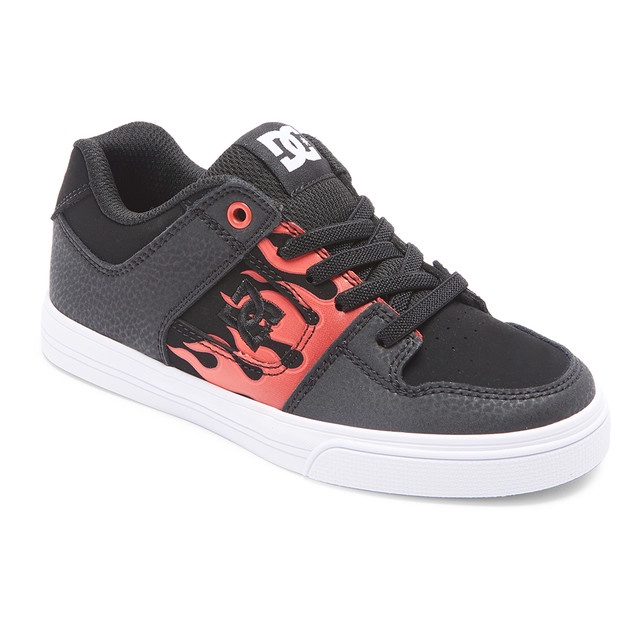 DC Shoes Boy Pure Elastic Shoes Red/Grey/Grey ADBS300256