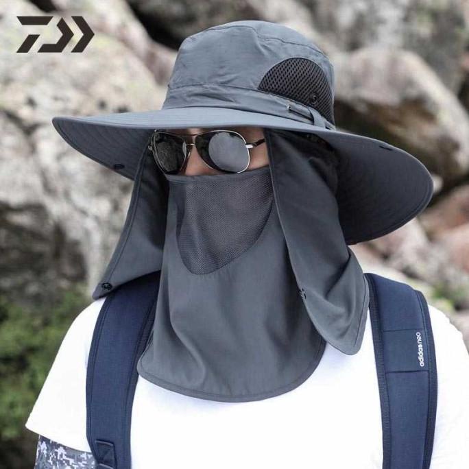 Topi Mancing Penutup Wajah Leher Anti Panas Waterproof