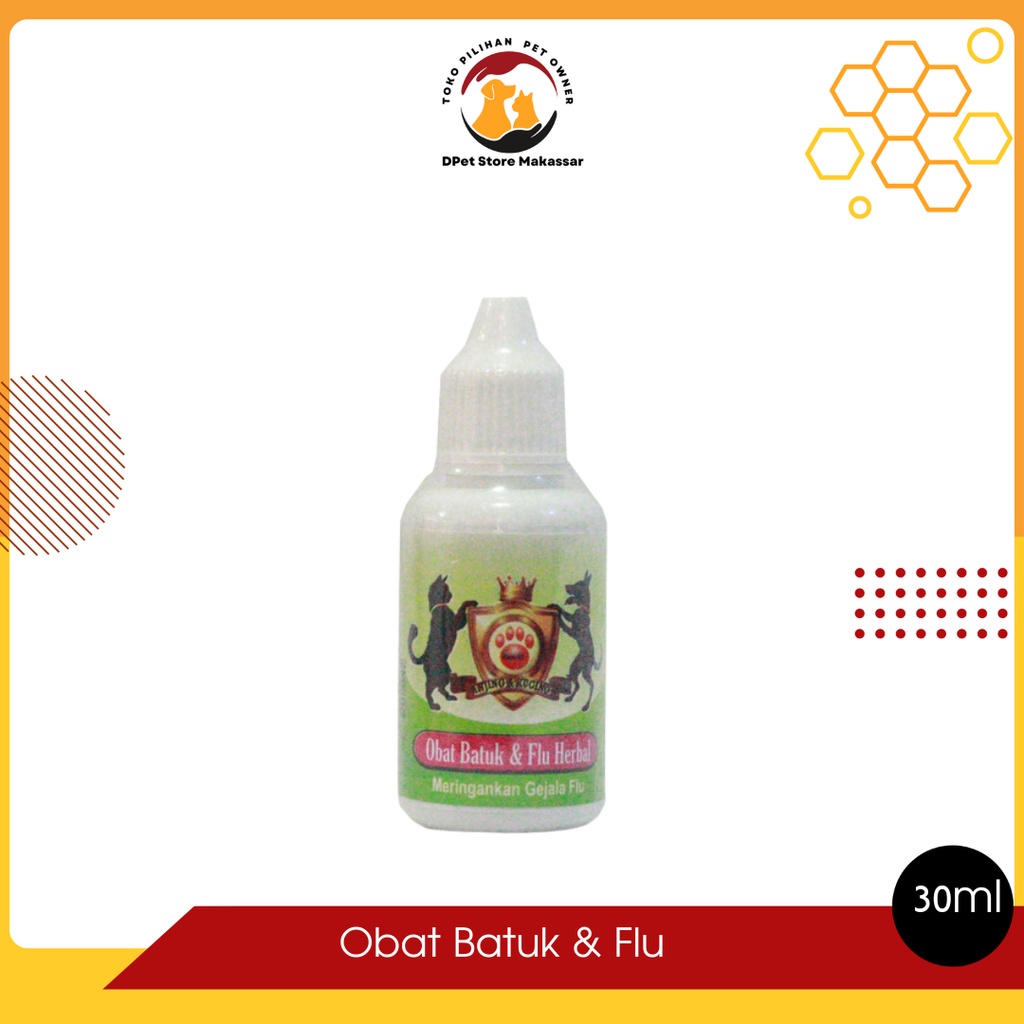 Obat Batuk & Flukucing/anjing-Obat Batuk & Flu 30 ml