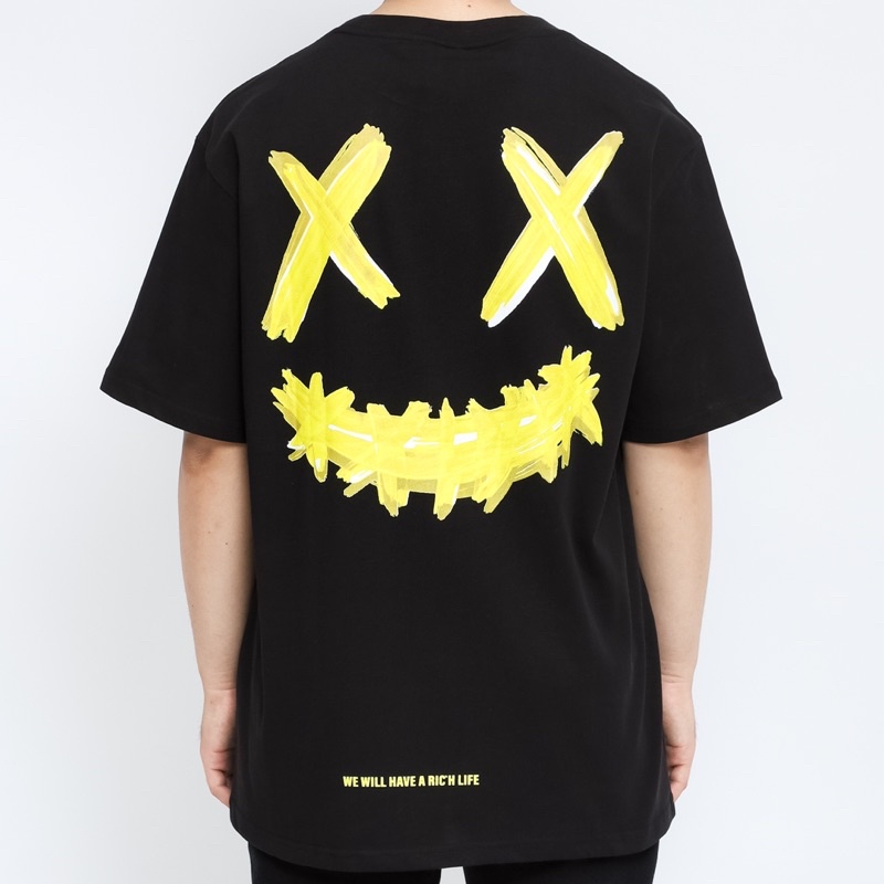 Ricky Is Clown Small Logo Yellow Black Tee