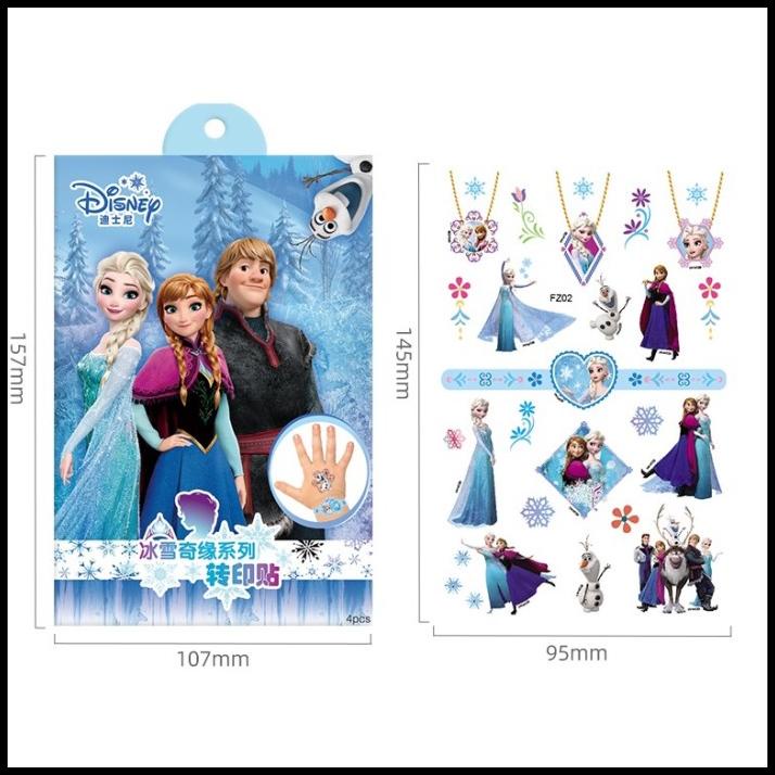 

Stiker Tato Anak Lucu Karakter Kartun Frozen Elsa Princess Superhero