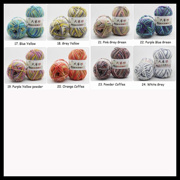 Benang Rajut Katun Sembur Import/Milk Cotton Yarn