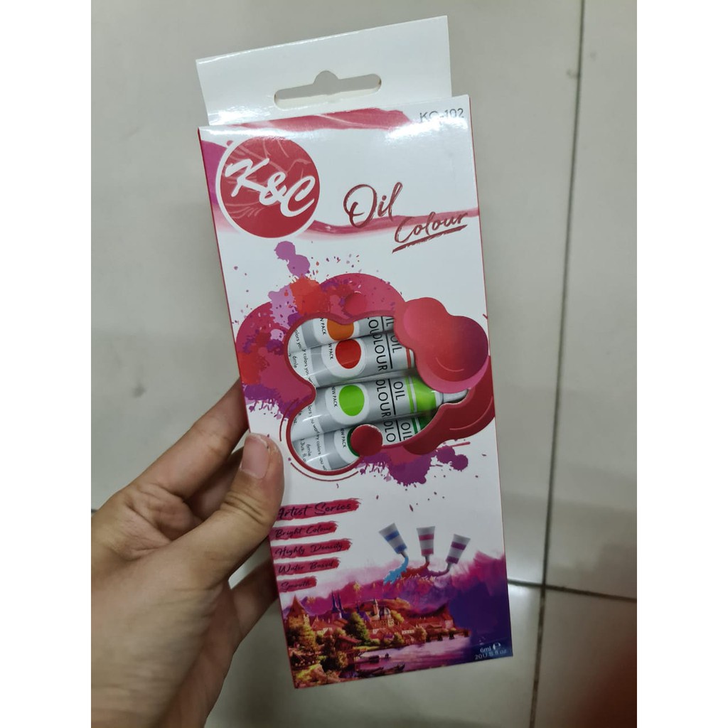 

Cat Minyak Oil Colour KC-102 merk K&C 12 Warna KC102 Melukis