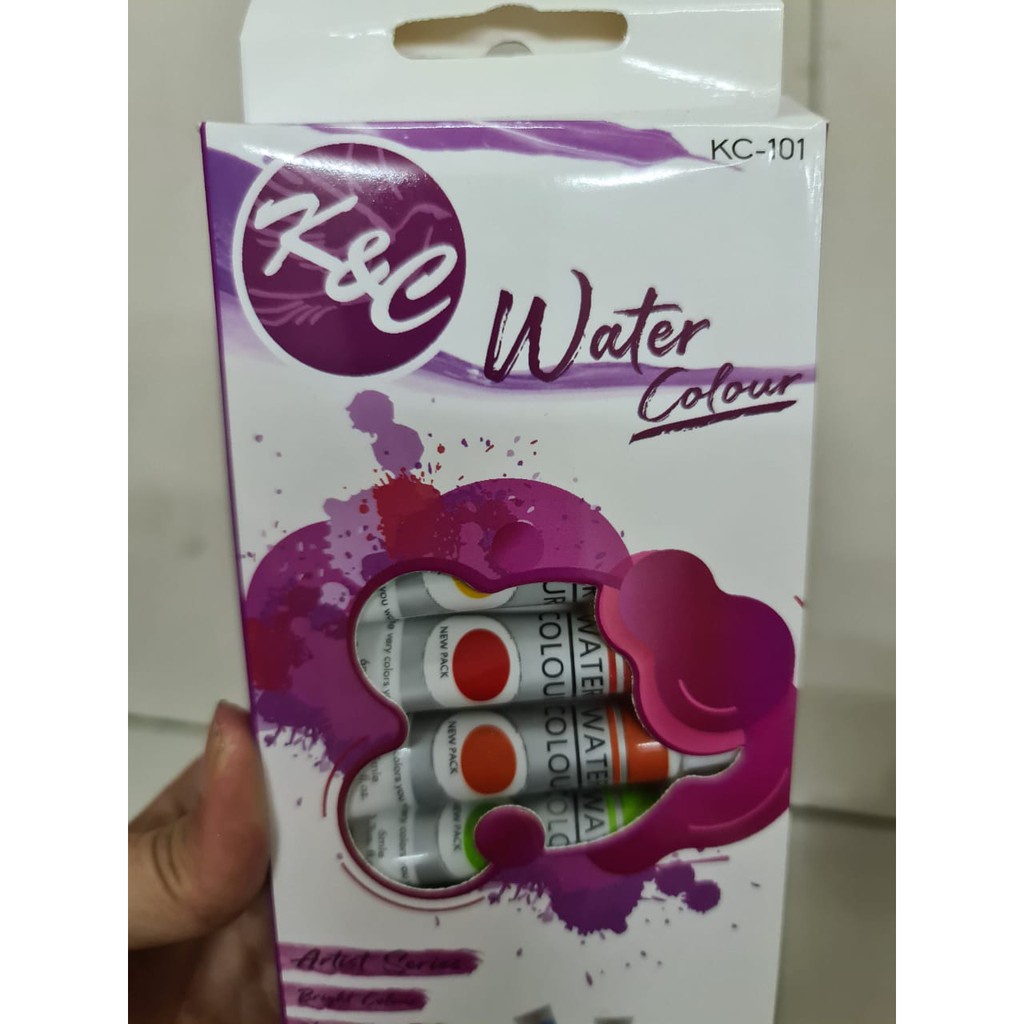 

Cat Air Water Colour KC-101 merk K&C 12 Warna KC101 Melukis