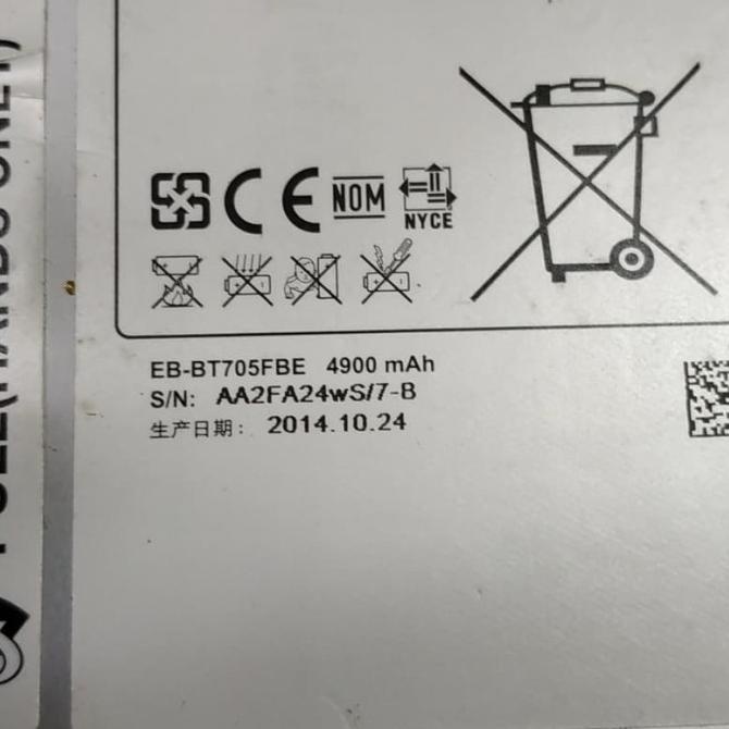 baterai Samsung t705 tablet s original bt705fbc bt705fbe tablet ORI
