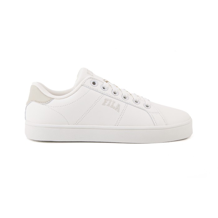 FILA Sepatu Tennis Lifestyle Wanita Uni Court Deluxe -Beige/BeigeBrown