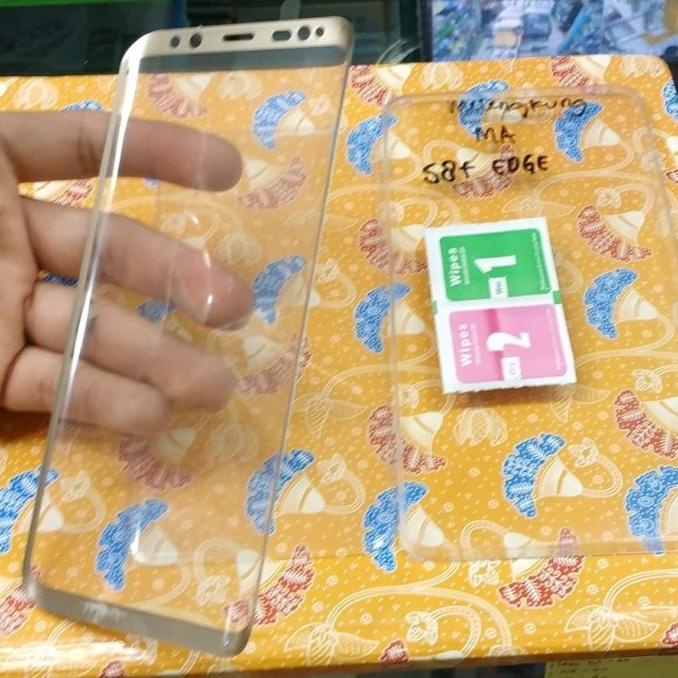 Tempered glass full samsung s8+ edge s8+edge glass full melengkung