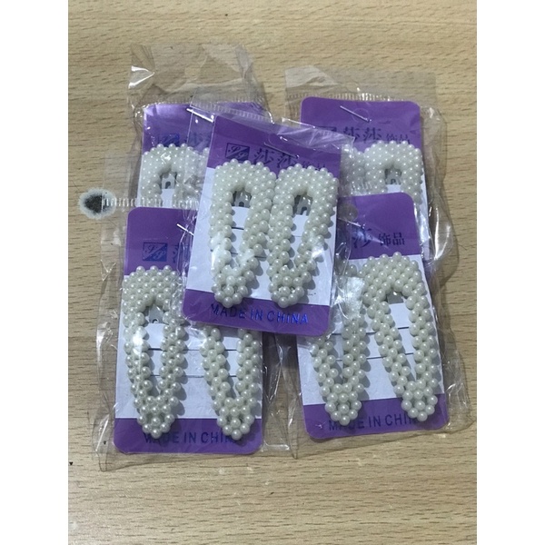 JEPIT TIPTOP MUTIARA / JEPIT TIPTOP WANITA ANAK / JEPIT RAMBUT Set(2pcs)