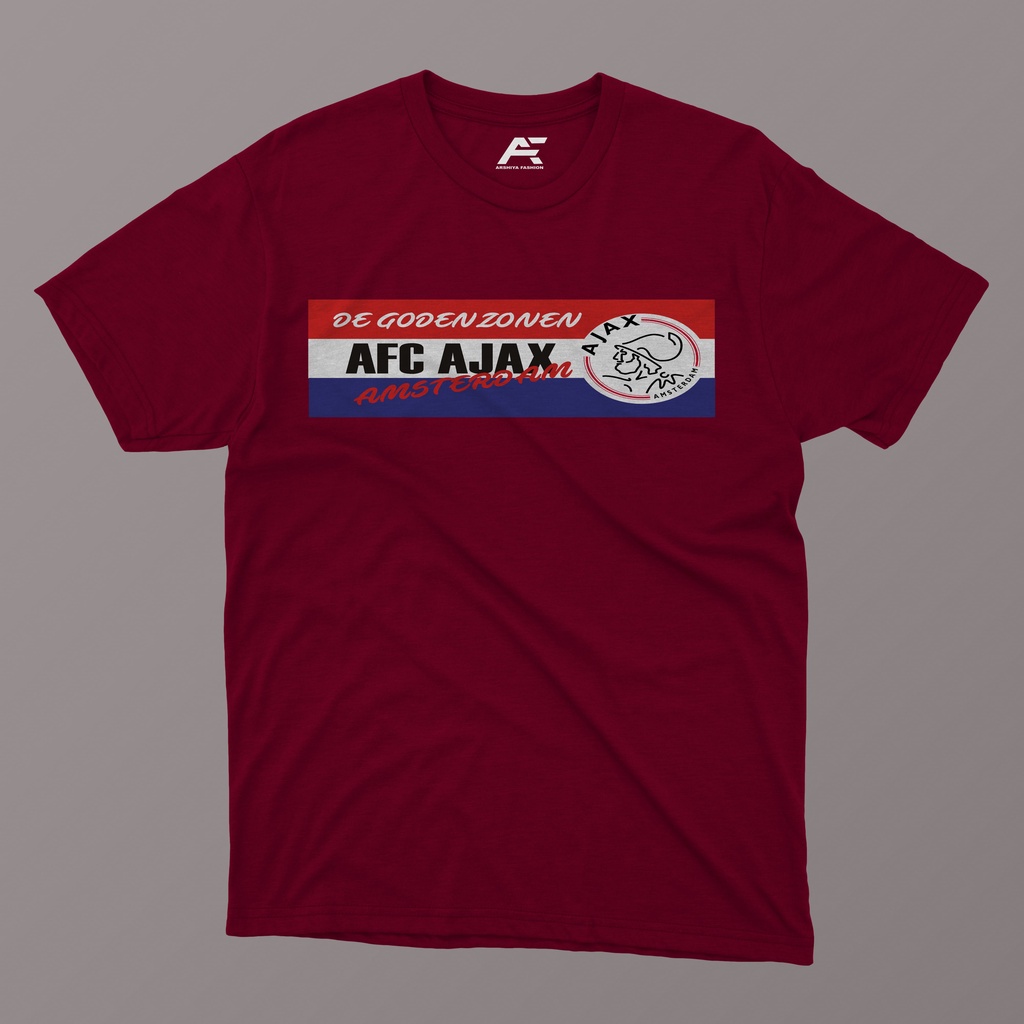 kaos ajax amsterdam premium original cotton combed 24s
